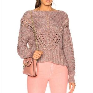Rag & Bone Multi Color Marl Pink Roman Sweater